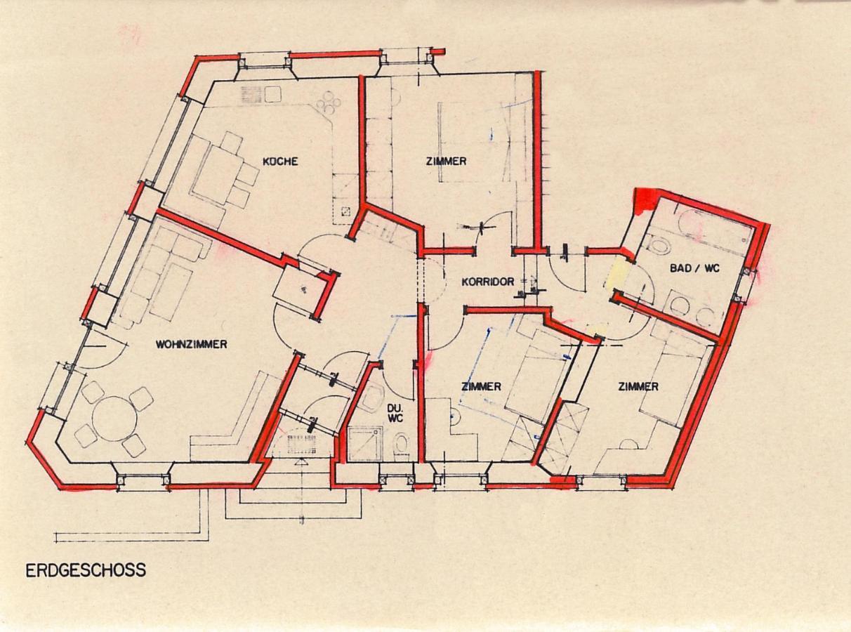 Chasa Nogler - Ferienwohnung Ramosch エクステリア 写真